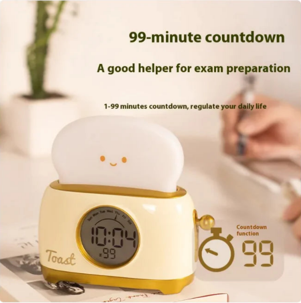 Reloj despertador y lámpara de noche - Erlif