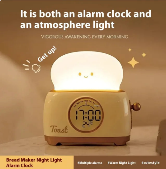 Reloj despertador y lámpara de noche - Erlif