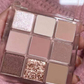 Mini paleta de sombras de ojos brillantes
