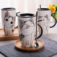 Cat ceramic mug