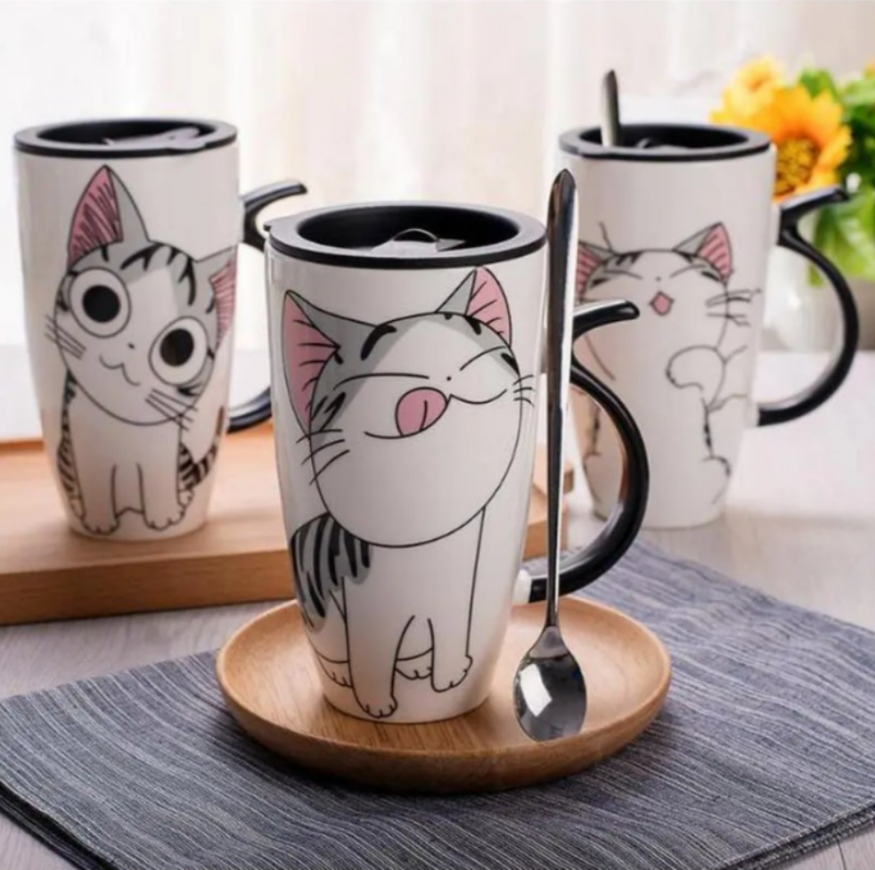 Cat ceramic mug