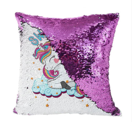 Funda de almohada con lentejuelas