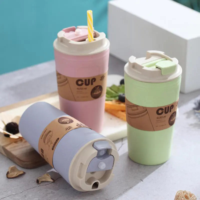 Leak-proof bamboo fiber cup