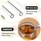 Reusable glass straw