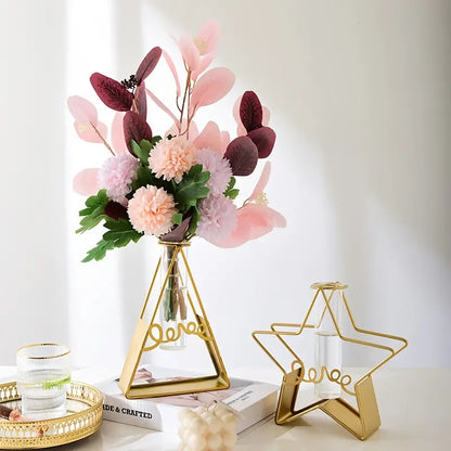 Jarrón decorativo geométrico - Erlif 