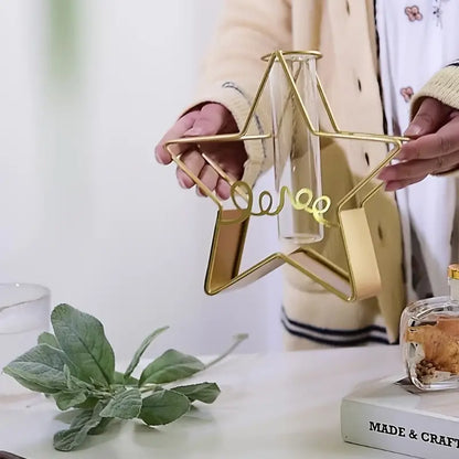 Jarrón decorativo geométrico - Erlif 