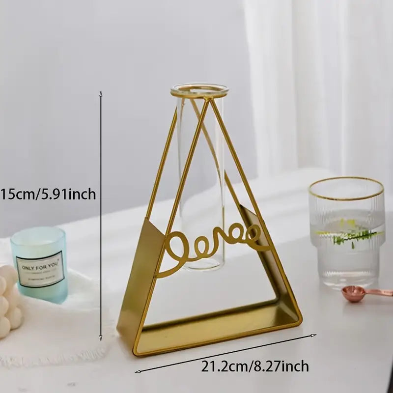 Jarrón decorativo geométrico - Erlif 