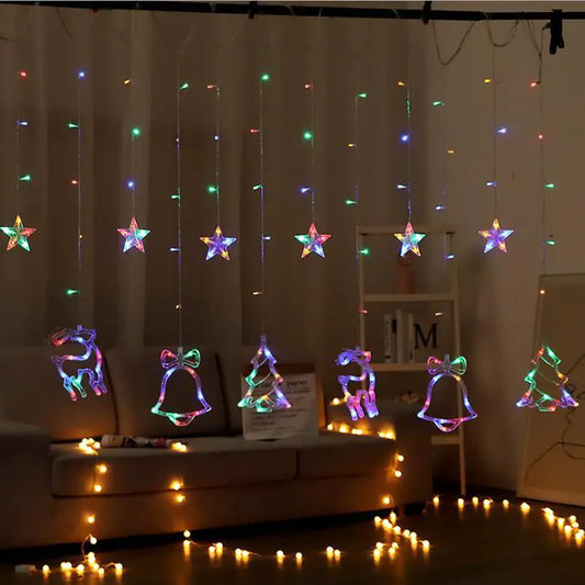 Luces con figuras navideñas - Erlif 