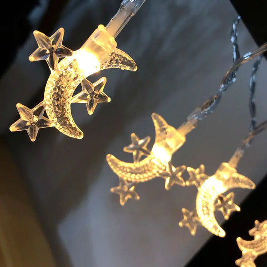 Luces de luna y estrellas de navidad - Erlif 