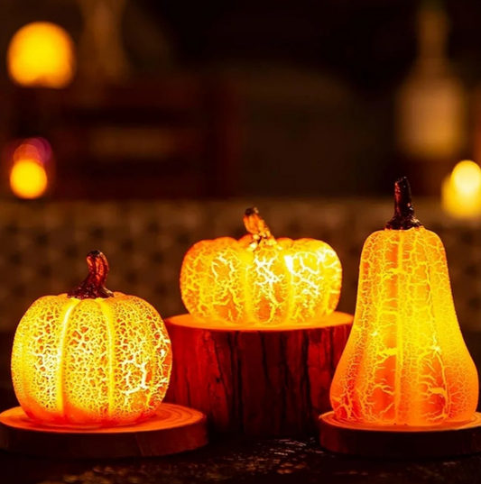 Mini linterna de calabaza con luz LED - Erlif 