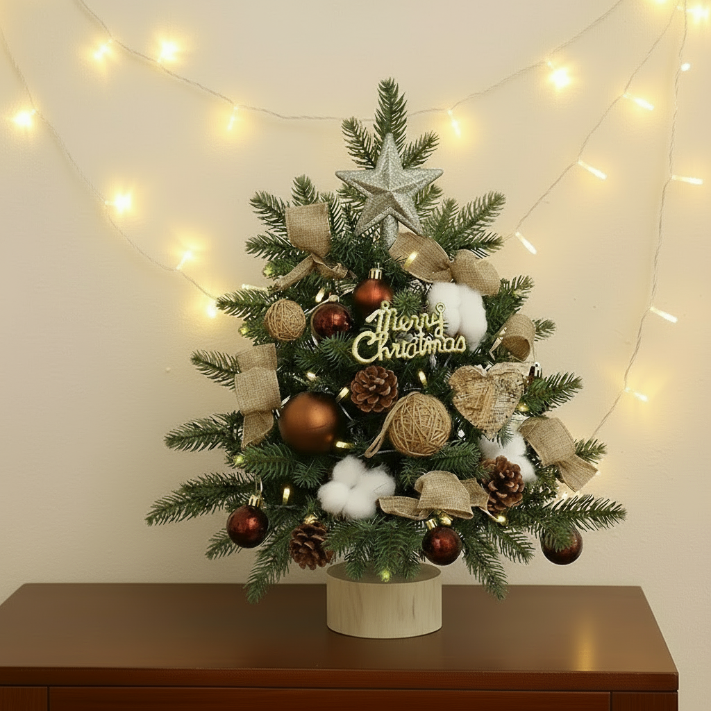 Mini árbol de navidad decorativo - Erlif 
