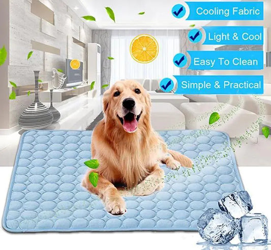 Colcha refrescante de seda helada para perros y gatos