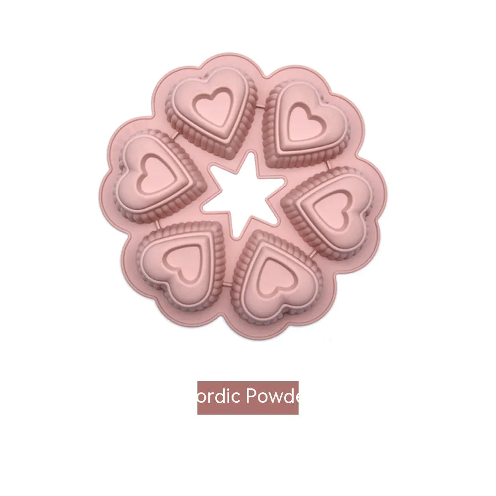 Molde de silicona en forma de corazon - Erlif 