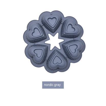 Molde de silicona en forma de corazon - Erlif 