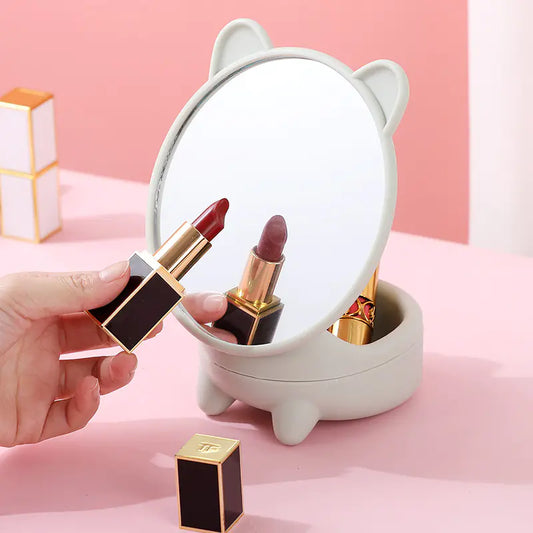 Espejo de maquillaje de escritorio