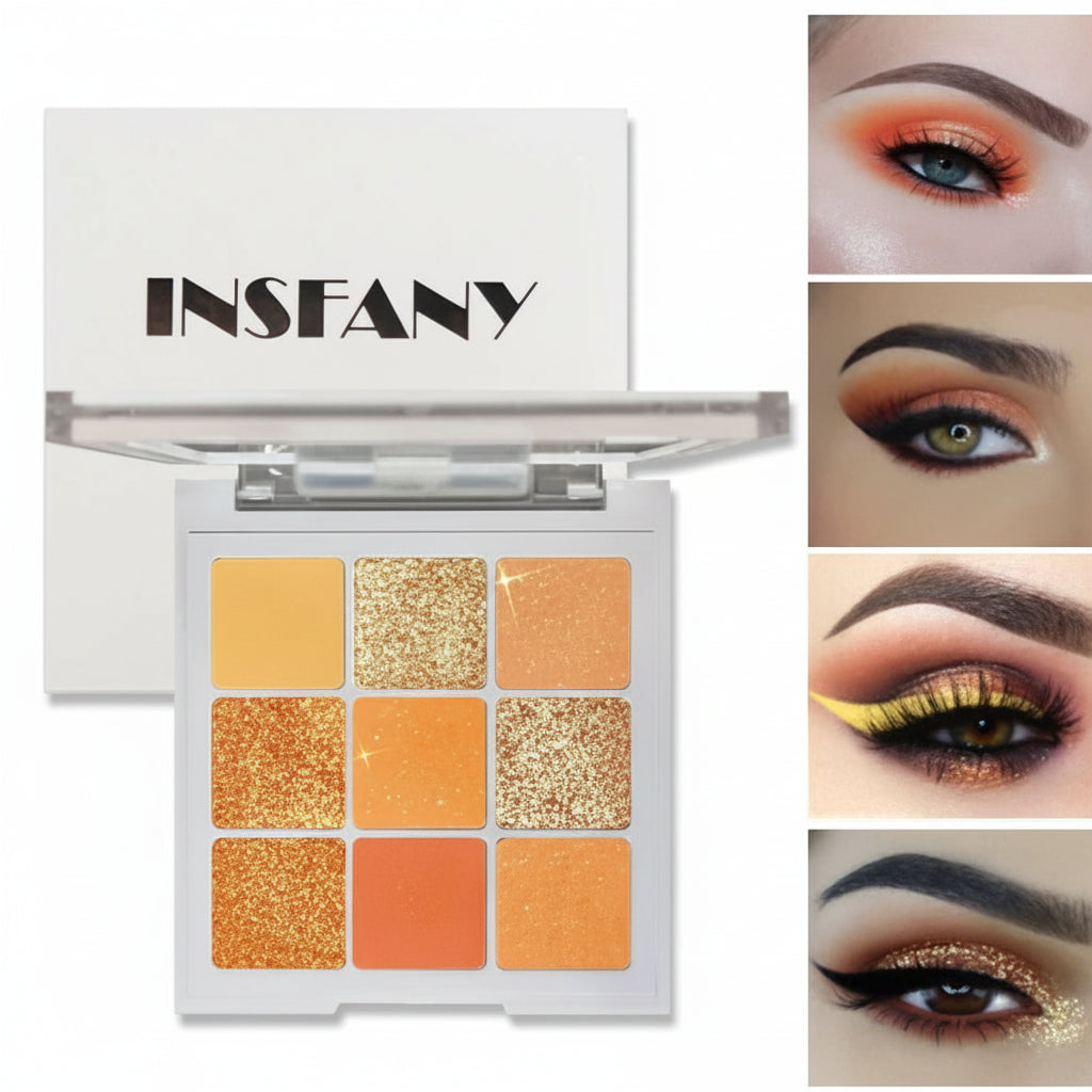 Paleta de sombras de ojos 9 tonos - Erlif 