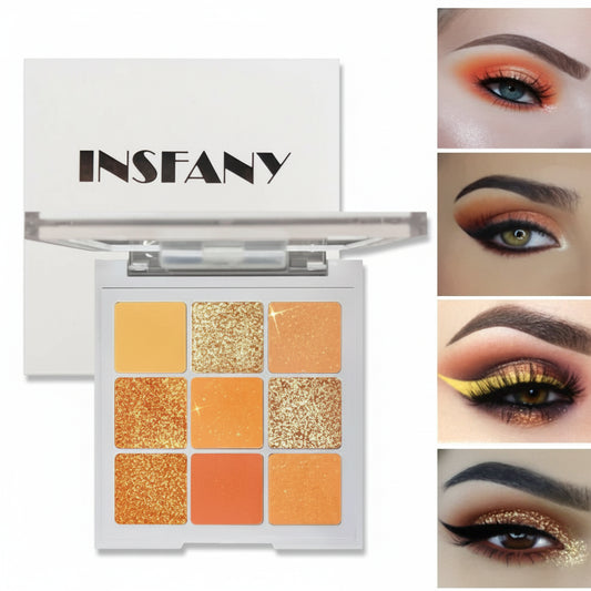 Paleta de sombras de ojos 9 tonos - Erlif 