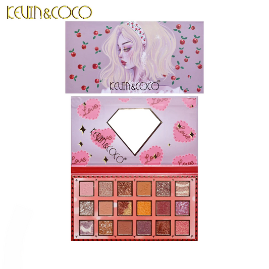 Paleta de sombras de ojos de 18 colores - Erlif 