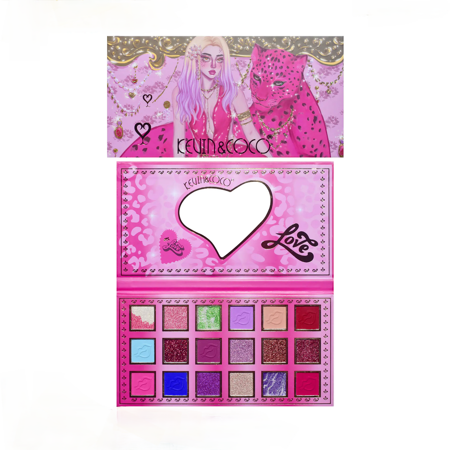 Paleta de sombras de ojos de 18 colores - Erlif 