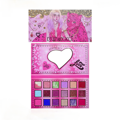 Paleta de sombras de ojos de 18 colores - Erlif 