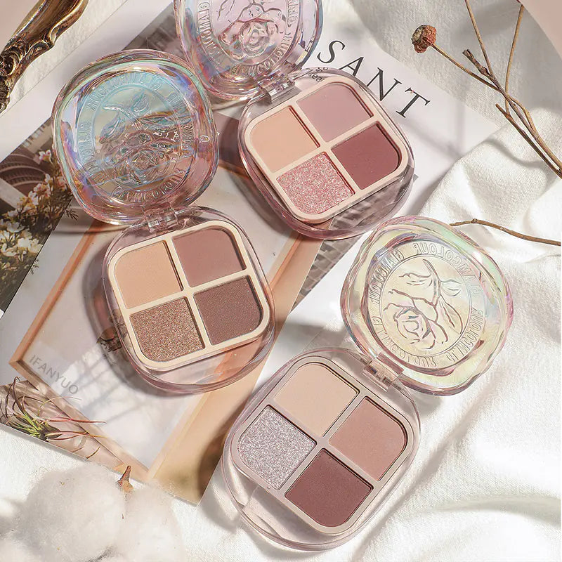 Paleta de sombras de ojos de 4 colores - Erlif 