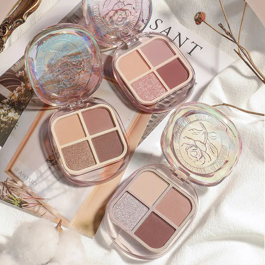 Paleta de sombras de ojos de 4 colores - Erlif 