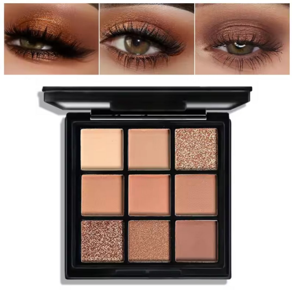 Paleta de sombras de ojos de 9 tonos - Erlif 