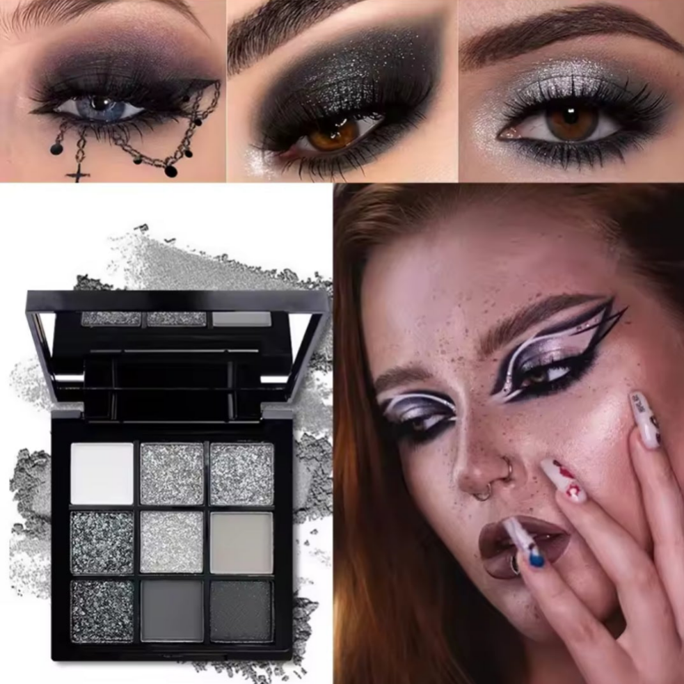 Paleta de sombras de ojos de 9 tonos - Erlif 