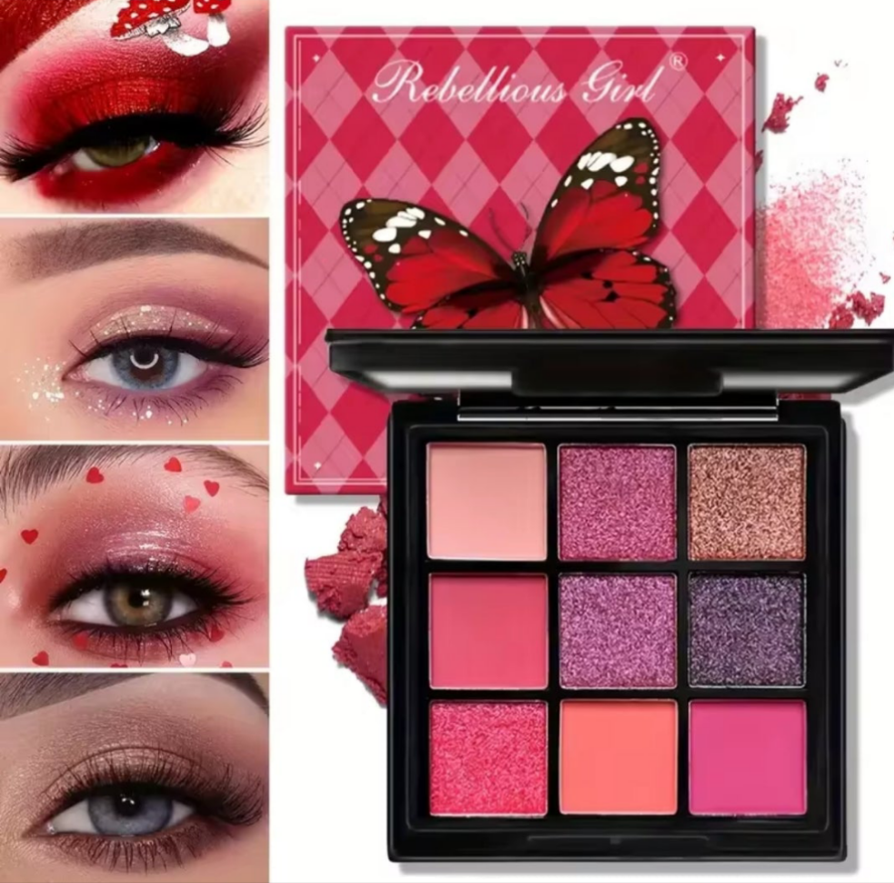 Paleta de sombras de ojos de 9 tonos - Erlif 