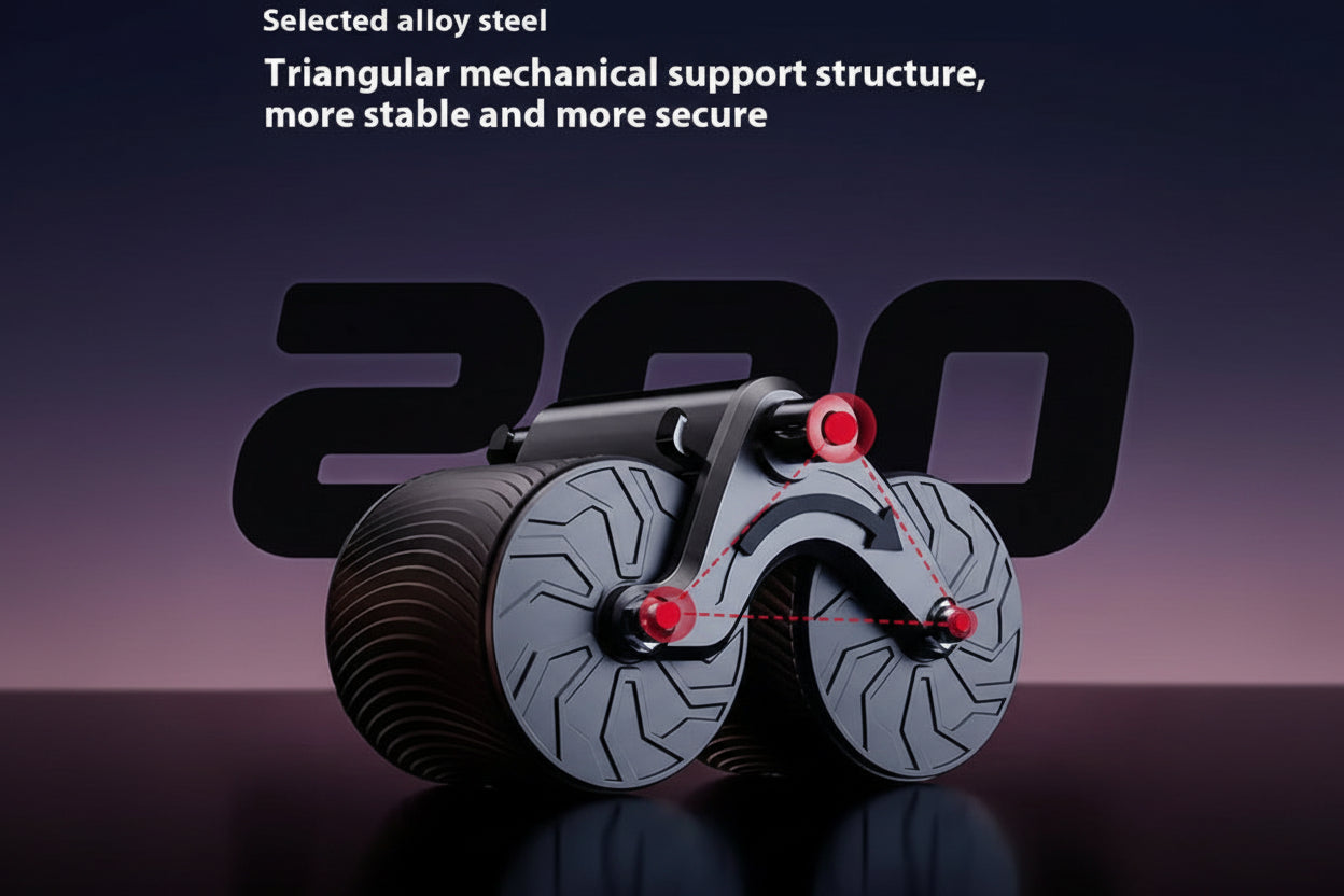 Rueda abdominal con rebote automático - Erlif 