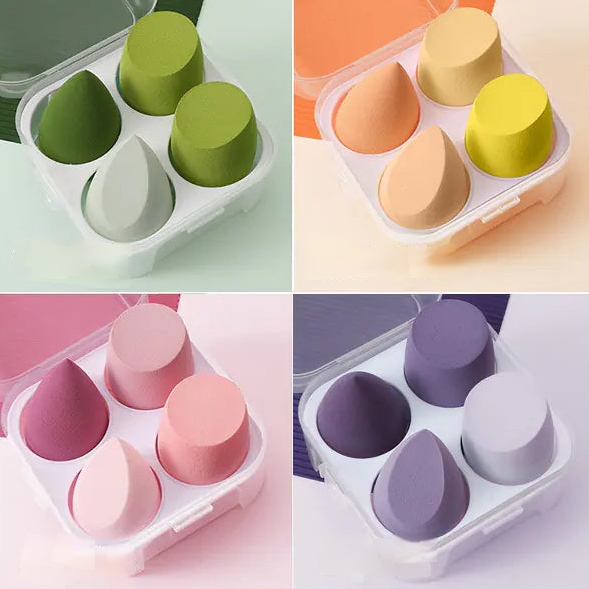 Set de 4 esponjas de maquillaje - Erlif 