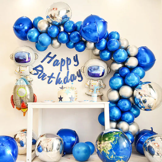 Set de globos con temática de astronauta - Erlif 