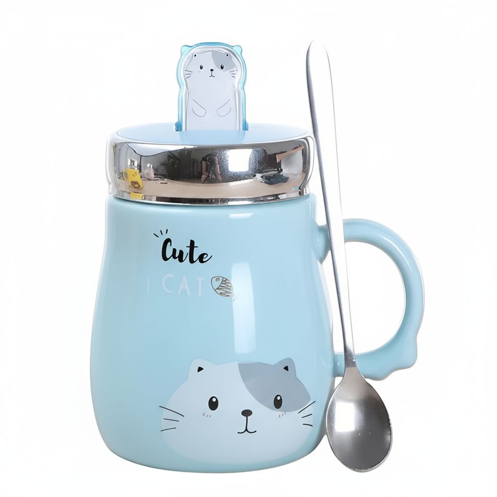 Taza con cuchara y tapa - Erlif 
