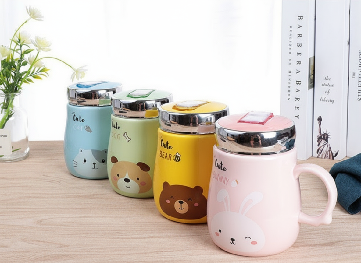 Taza con cuchara y tapa - Erlif 