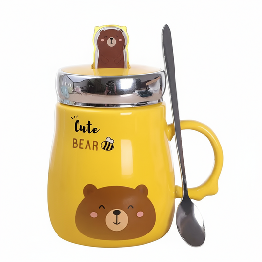 Taza de cerámica con tapa - Erlif 