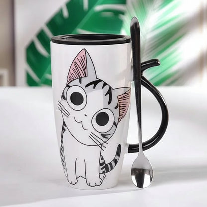 Taza de cerámica de gato - Erlif 