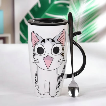 Taza de cerámica de gato - Erlif 