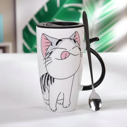 Taza de cerámica de gato - Erlif 