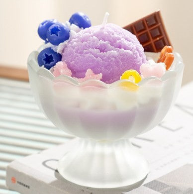 Vela de copa de helado perfumada - Erlif 