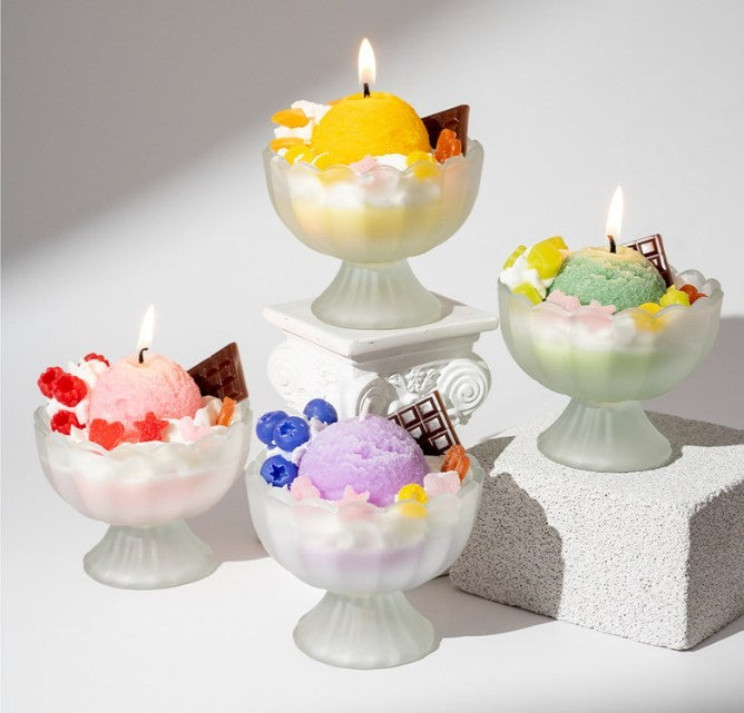 Vela de copa de helado perfumada - Erlif 
