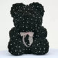 Rose bear with glitter