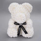 Rose bear with glitter