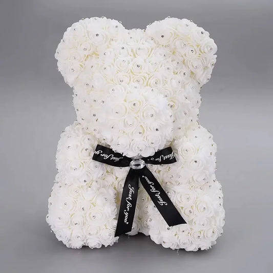 Oso de rosas con brillos