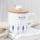 Taza de cerámica con diseño de gato