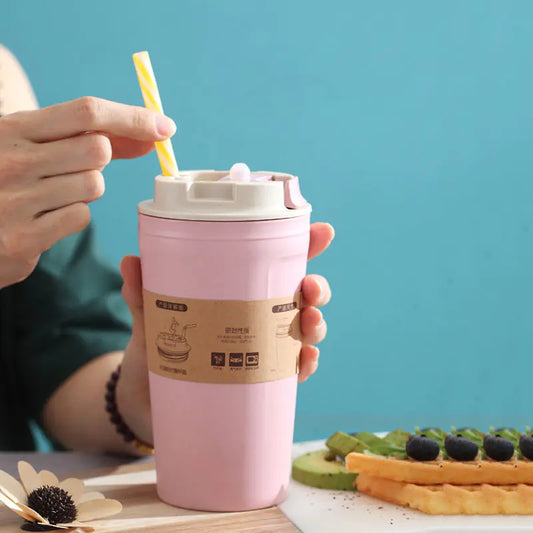 Leak-proof bamboo fiber cup