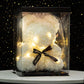 Oso de rosas artificiales con luz LED