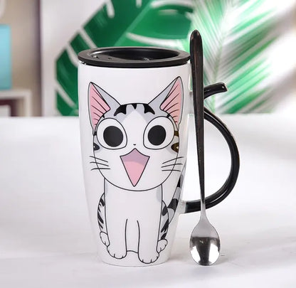 Cat ceramic mug