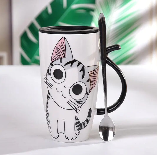 Cat ceramic mug