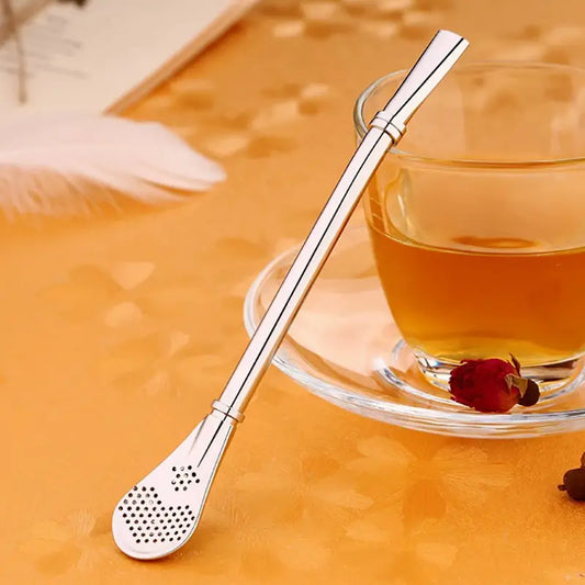 Reusable stainless steel straw