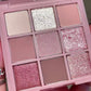 Mini paleta de sombras de ojos brillantes